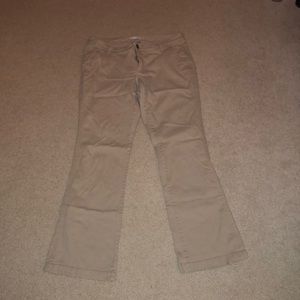 Old navy khaki boot leg pants women